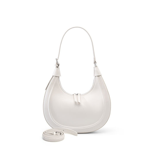 Sac Blanc-Crème Cuir Fendu - Collection Résilience
