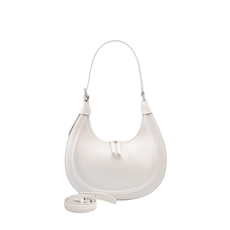 Sac à main Campéona Espérance en cuir blanc-crème — Collection Résilience