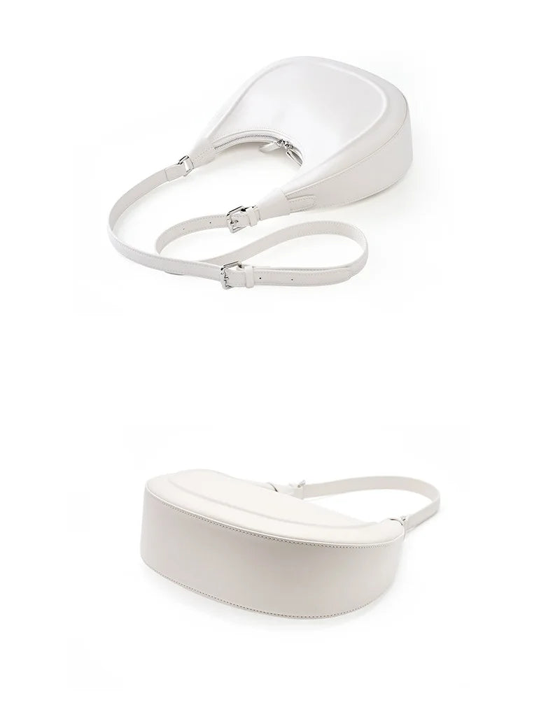 sac cuir blan-créme