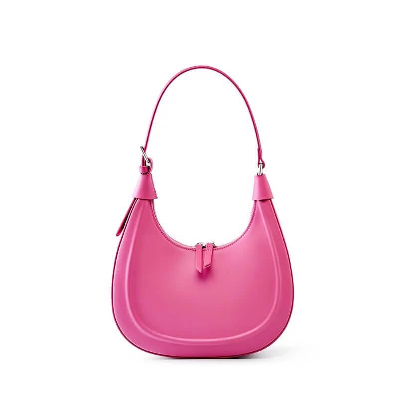 sac cuir rose