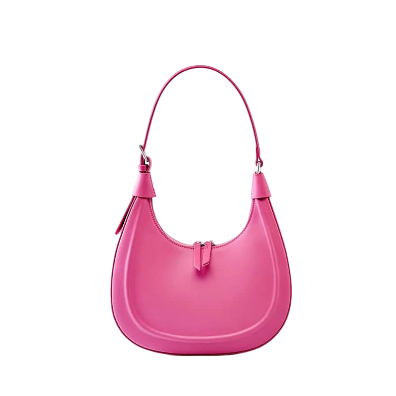 Sac à main Campéona Éclose en cuir rose — Collection Résilience