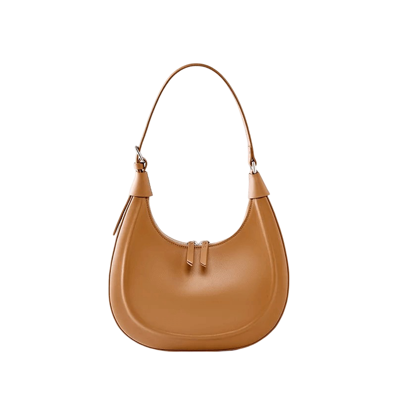 Sac à main Campéona Éternel en cuir camel — Collection Résilience